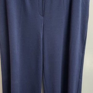 Wide leg navy pants